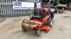 2015 KUBOTA GZD-21 diesel zero turn mower c/w high tip collector S/n:40104 - 2