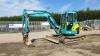 KUBOTA U40-S steel tracked excavator S/n: 30770 with 3 buckets, grab, piped, blade & Q/hitch (All hour and odometer readings are unverified and unwarranted)