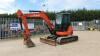 2011 KUBOTA U-40-3 rubber tracked excavator with bucket, blade & piped (s/n 10929) (All hour and odometer readings are unverified and unwarranted)