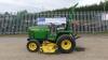 JOHN DEERE 755 4wd diesel hydrostatic compact tractor c/w 60'' mower deck, 3 point linkage, pto & aux hydraulics - 2