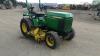 JOHN DEERE 755 4wd diesel hydrostatic compact tractor c/w 60'' mower deck, 3 point linkage, pto & aux hydraulics - 8