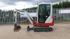 2015 TAKEUCHI TB216 rubber tracked excavator c/w bucket, blade, piped & expanding tracks (s/n 2160002217) (All hour and odometer readings are unverified and unwarranted) - 2