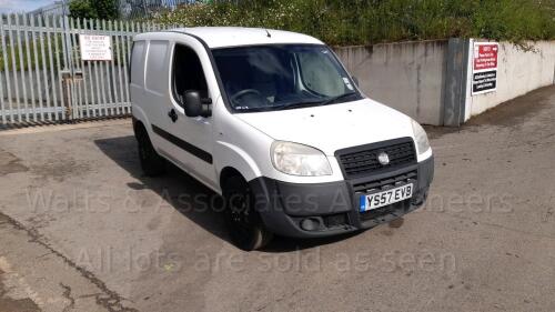 2008 FIAT DOBLO CARGO MULTI JET 1.3 diesel (YS57 EVB) (White) (MoT 4th January 2023) (V5 & MoT in office) (All hour and odometer readings are unverified and unwarranted)