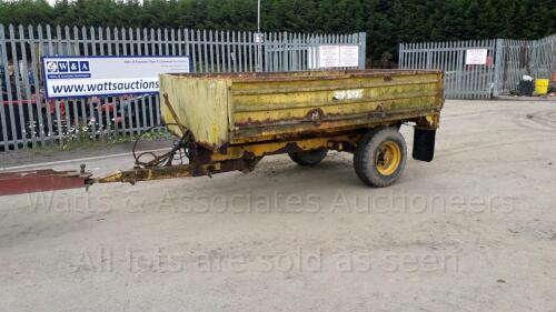 FRASER single axle steel tipping trailer