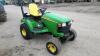 2005 JOHN DEERE X595 4wd diesel hydrostatic ride on tractor, cutting deck & aux hydraulics (CU05 DNY) (V5 in office) - 4