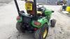 2005 JOHN DEERE X595 4wd diesel hydrostatic ride on tractor, cutting deck & aux hydraulics (CU05 DNY) (V5 in office) - 7