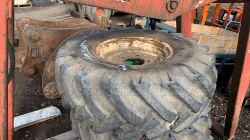 3 x foam filled dumper tyres (11.5/80-15.3)