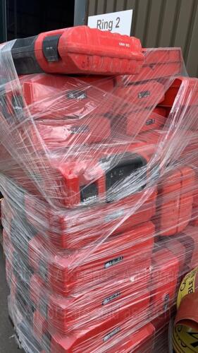 Pallet of empty HILTI boxes