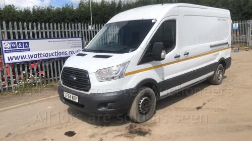 2014 FORD TRANSIT 350 TREND diesel van (LF64 WDP) (white) (All hour and odometer readings are unverified and unwarranted)