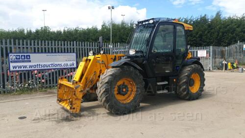 2018 JCB 541-70 Agri Super 7m telescopic handler (DU67 PXY) with PUH (All hour and odometer readings are unverified and unwarranted)