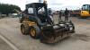 NEW HOLLAND LS160 skid steer loader S/n: 162999 with grab bucket (All hour and odometer readings are unverified and unwarranted) - 6