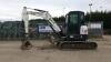 2012 BOBCAT E45EM rubber tracked excavator S/n: AHHC12407 with bucket, blade, piped & Q/hitch (All hour and odometer readings are unverified and unwarranted) - 2