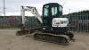 2012 BOBCAT E45EM rubber tracked excavator S/n: AHHC12407 with bucket, blade, piped & Q/hitch (All hour and odometer readings are unverified and unwarranted) - 3