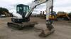 2012 BOBCAT E45EM rubber tracked excavator S/n: AHHC12407 with bucket, blade, piped & Q/hitch (All hour and odometer readings are unverified and unwarranted) - 7