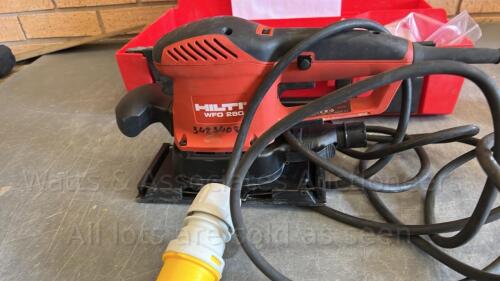 HILTI WFO280 110v sander c/w case