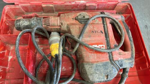 HILTI TE60 110v breaker c/w case