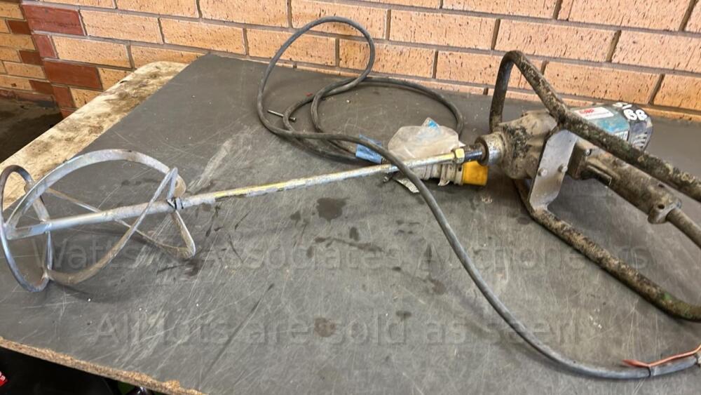 MAKITA 110v plaster mixer Day 2 Carlton Timed Sale (Main building including power & hand tools