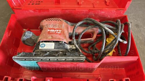 HILTI WFO280 110v sander c/w case