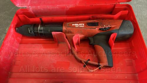 HILTI DX460 stud gun c/w case