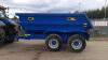 2018 NC316 16t dumper trailer c/w magic drop down tail gate, sprung drawbar, dual air / hydraulic brakes & 385 x 22.5 wheels (s/n 45055) - 2