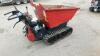 TD500HL petrol driven rubber tracked high tip power barrow - 5