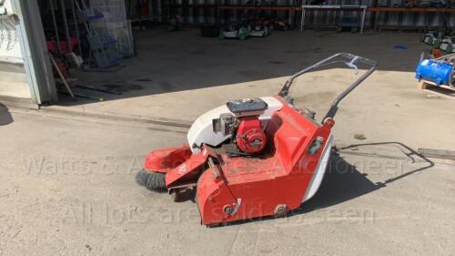 BRAVA walk behind leaf sweeper c/w HONDA engine