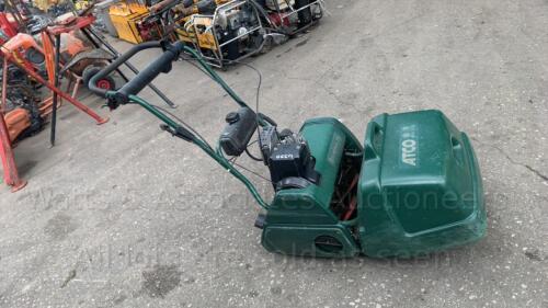ATCO BALMORAL petrol cylinder mower c/w collection box