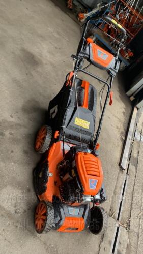 PPE petrol rotary mower c/w collection box