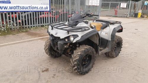 2015 CAN-AM OUTLANDER G BASE 450 4x4 quad (PX65 PZB) (Grey) (Only front page of V5 in office)