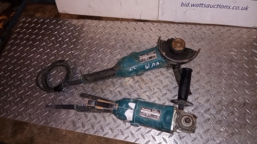 2 x MAKITA 110v angle grinders