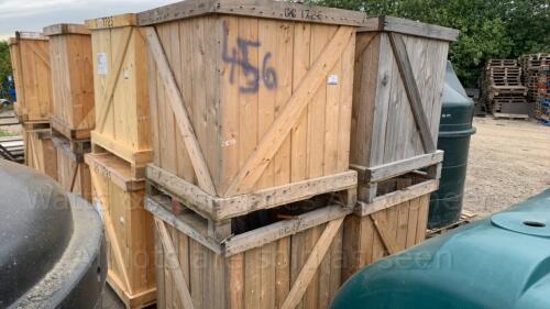 4 x export/storage/planter wooden boxes