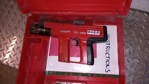 HILTI DX450 nailer c/w case