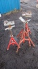 3 x RIDGID pipe stands