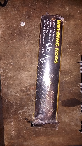 Pack of welding rods