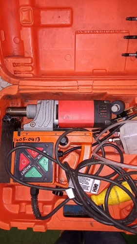 ROTABEST 110v magnetic drill c/w case