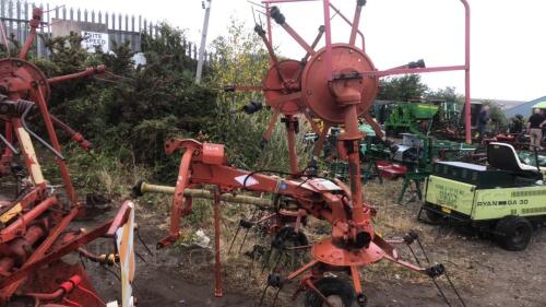 KUHN GF5001-MH Digidrive 4 rotor grass tedder c/w pto S/n:931233