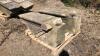 2 x large ornamental Yorkshire stone stone roof corbels - 2