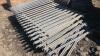 8 x 2.5m x 1.75m galvanised palisade fence panels - 2