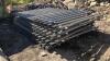 8 x 2.5m x 1.75m galvanised palisade fence panels - 5