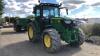 2020 JOHN DEERE 6130R 4wd tractor Reg: PN20 XKB (s/n 1L06130RPLN956915) with push out P.U.H, Air con, 50K Auto Quad, air brakes, front links - 7