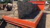 4.5m hook loader body flat plate with stone wall and road cobble display (would revert back to body) - 4