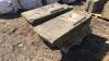 2 x large ornamental Yorkshire stone roof corbels - 4