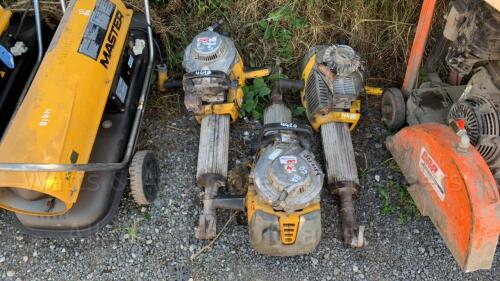 3 x WACKER NEUSON petrol driven breakers