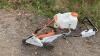 STIHL stone saw trolley c/w dust suppression bottle - 2