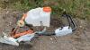 STIHL stone saw trolley c/w dust suppression bottle - 3