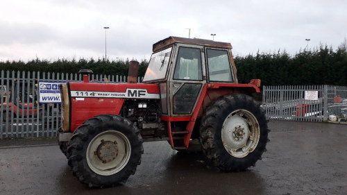 MASSEY FERGUSON 1114 4wd tractor, twin assister rams, 3 point links, trailer brake valve (s/n 2111061)