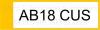 Cherished number AB18 CUS (ABACUS)