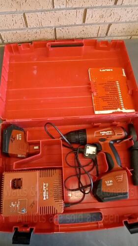 HILTI SF150-A cordless drill c/w case