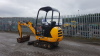 2014 JCB 801.4 rubber tracked excavator (s/n K02070506) with 3 x buckets, blade & piped - 3