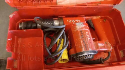 HILTI TE22 110v breaker c/w case